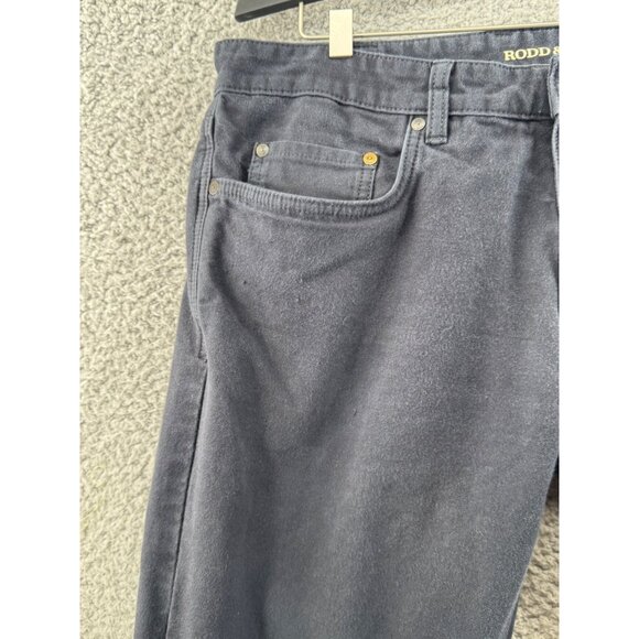 Rodd & Gunn Mens Straight Fit Casual Pants  Black Size 35L - Picture 4 of 10